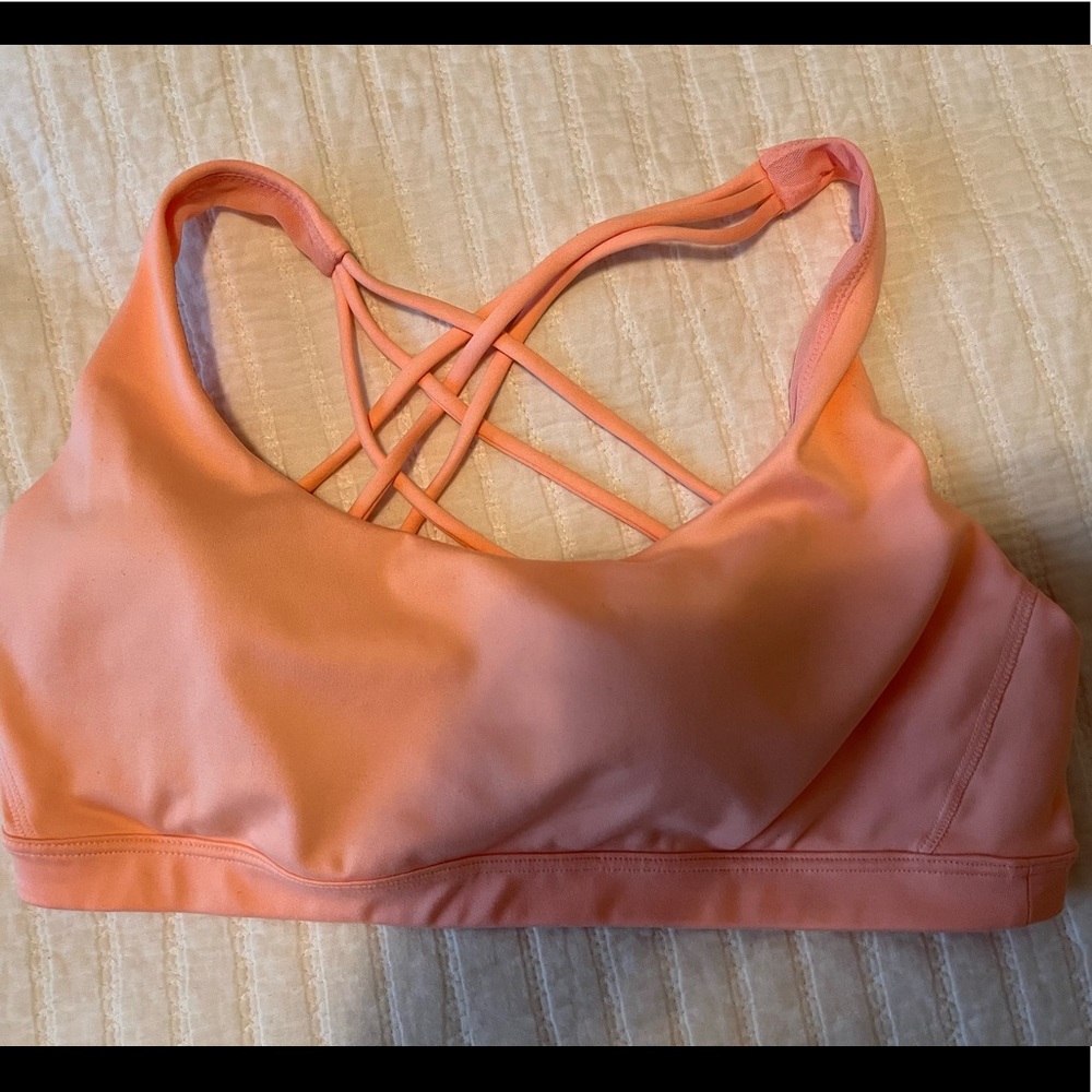 Victoria secret sports bra NWT size large peach